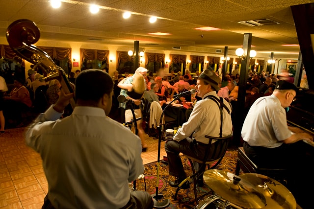 Live jazz band performing aboard the Creole Queen
